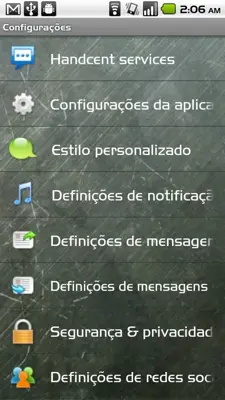 Handcent SMS Portuguese Langua android App screenshot 0